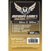 Sleeves 80x120x100P Transparent Mayday Games Standard