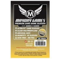 Sleeves 80x120x50P Transparent Mayday Games Premium