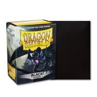 Sleeves 63x88x100P Black Classic Dragon Shield