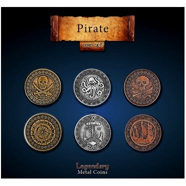 Metal coins pirate set legendary 00