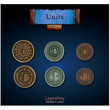 Metal coins unit set legendary 00