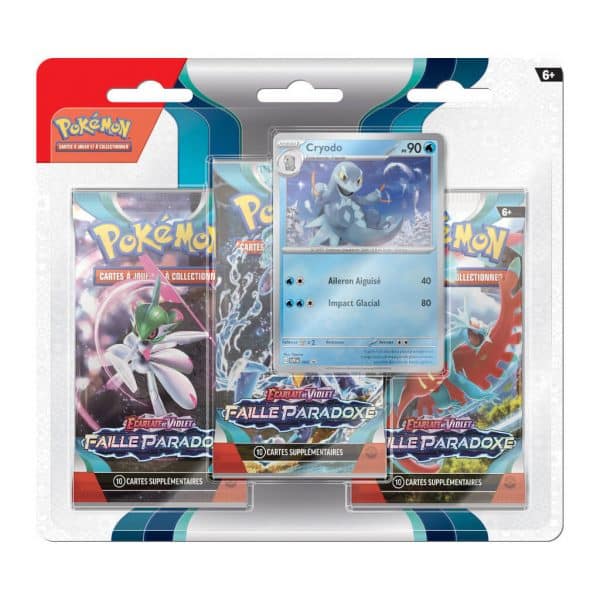 Pokemon ev04 faille paradoxe pack 3 boosters 1