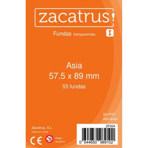 Sleeves 57,5x89x55p transparent zacatrus standard