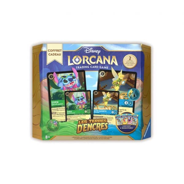 Disney lorcana - coffret cadeau - les terres d'encres