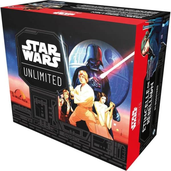 Star wars unlimited - etincelle de rébellion display 24 boosters