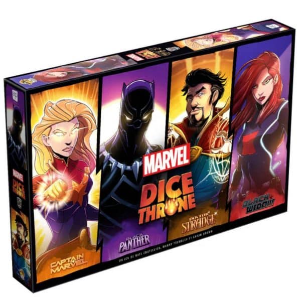 Dice throne marvel - captain marvel, black panther, black widow, dr strange