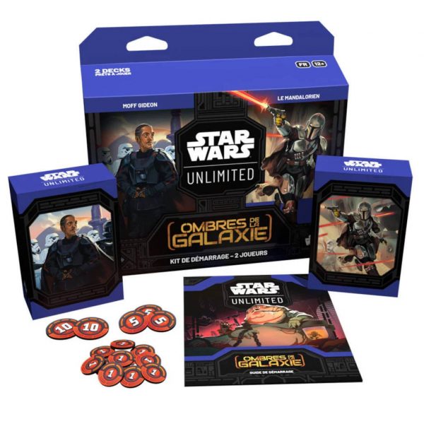 Star wars unlimited - ombres de la galaxie kit de démarrage 2 joueurs