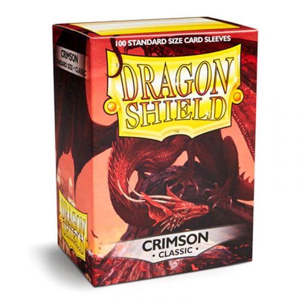 Sleeves 63x88x100p crimson classic dragon shield