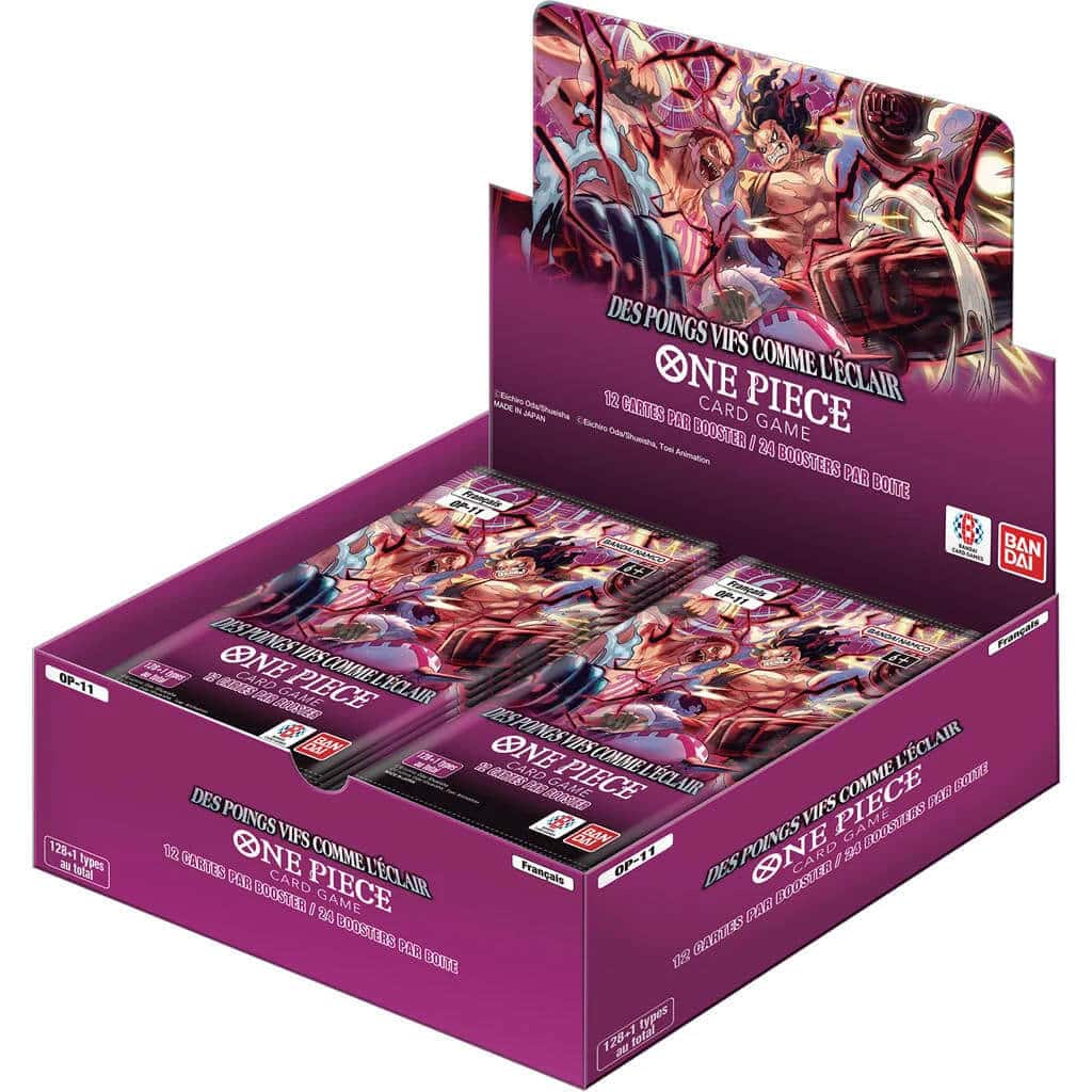 One piece card game op11 des poings vifs comme l eclair 24 boosters fr