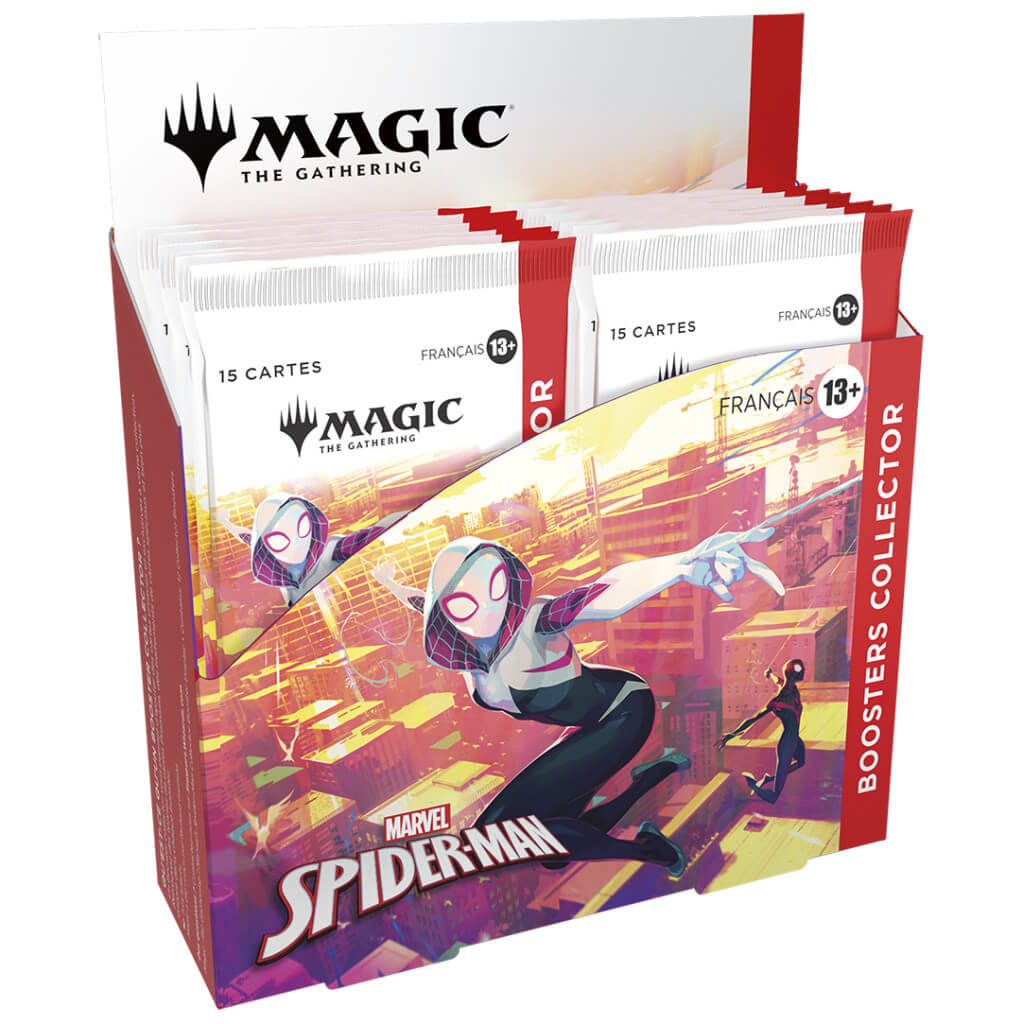 Magic the gathering marvel s spider man boite de 12 boosters collector