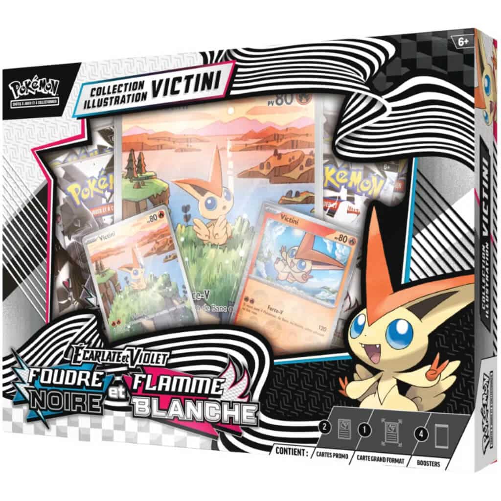 Pokemon ev105 coffret foudre noire flamme blanche victini