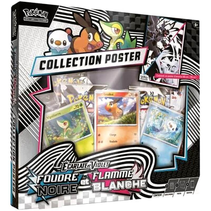 Ev10. 5 foudre noire flamme blanche coffret collection poster