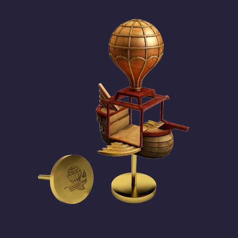 Feudum septennial edition - metal airship flight stand 10 Feudum septennial edition metal airship flight stand