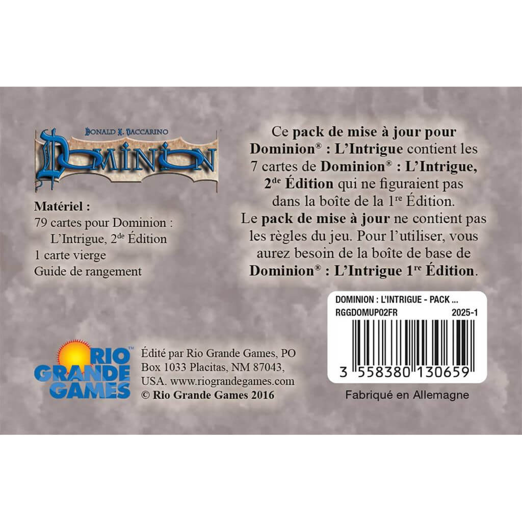 Dominion - l'intrigue pack de mise à jour 2 Dominion l intrigue pack de mise a jour 2