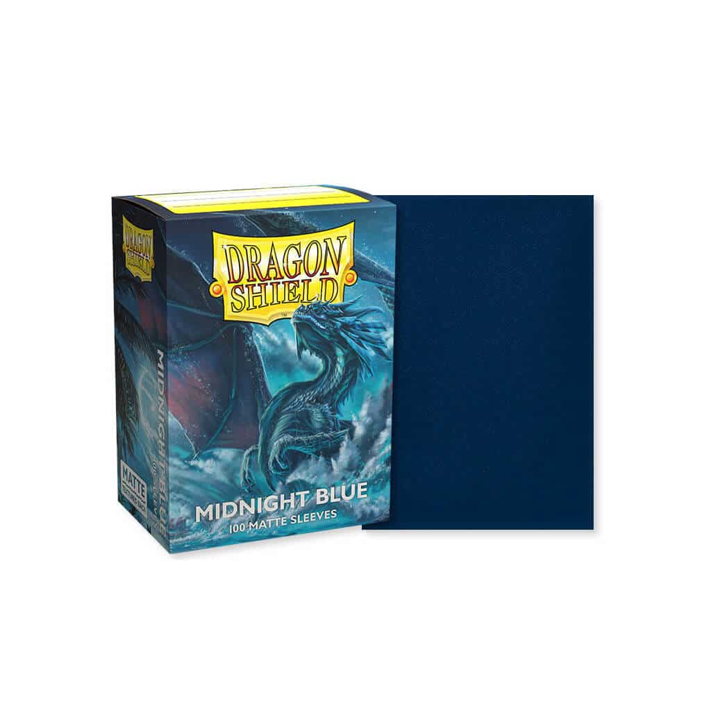 Sleeves 63x88x100p midnight blue matte dragon shield 17 100 dragon shield matte midnight blue