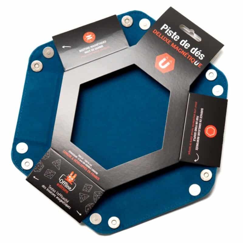 Piste de dés magnétique - atlantic 27 Piste de des magnetique bleu