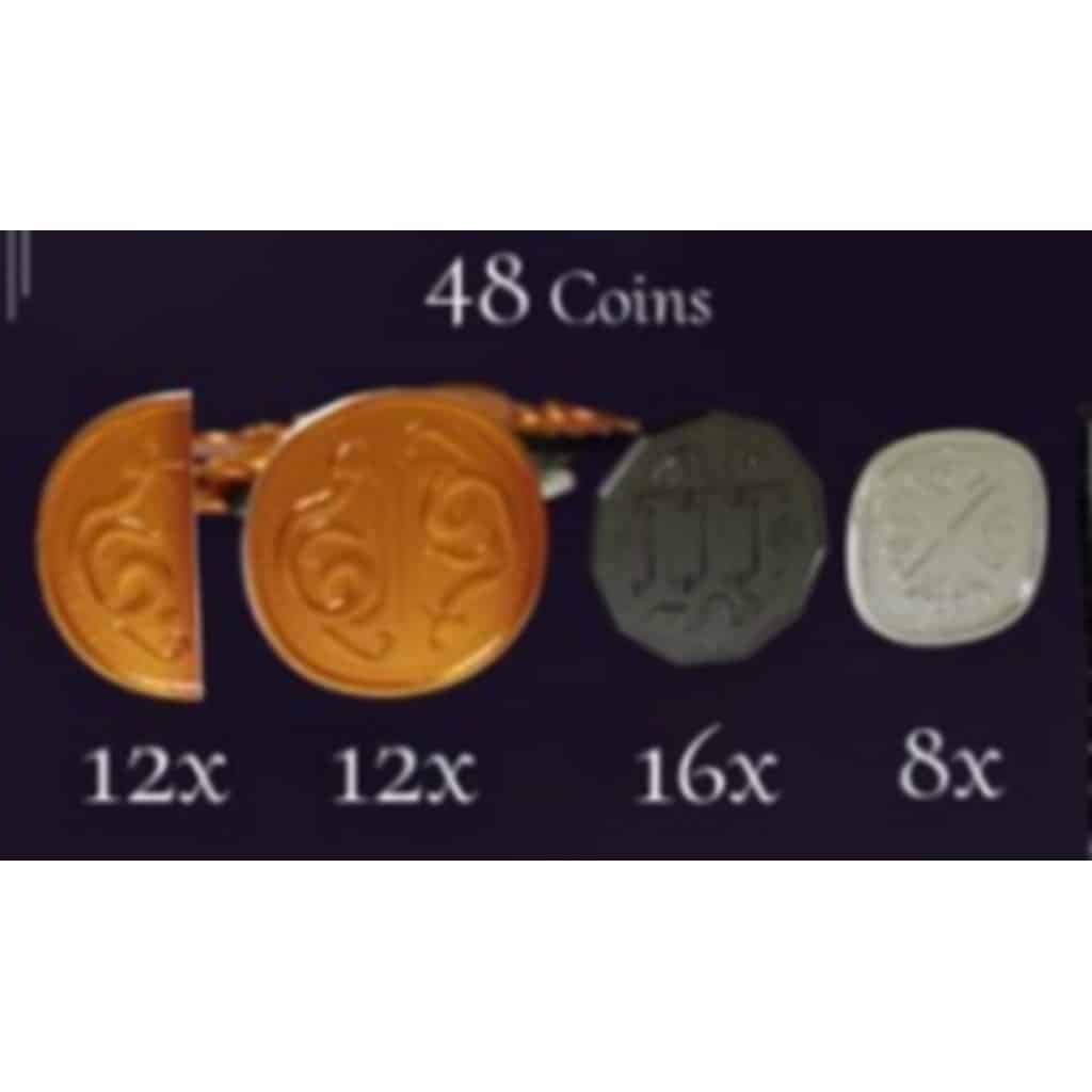 Twisted realms metal coin set + ks promo set 14 Twisted realms metal coins 0