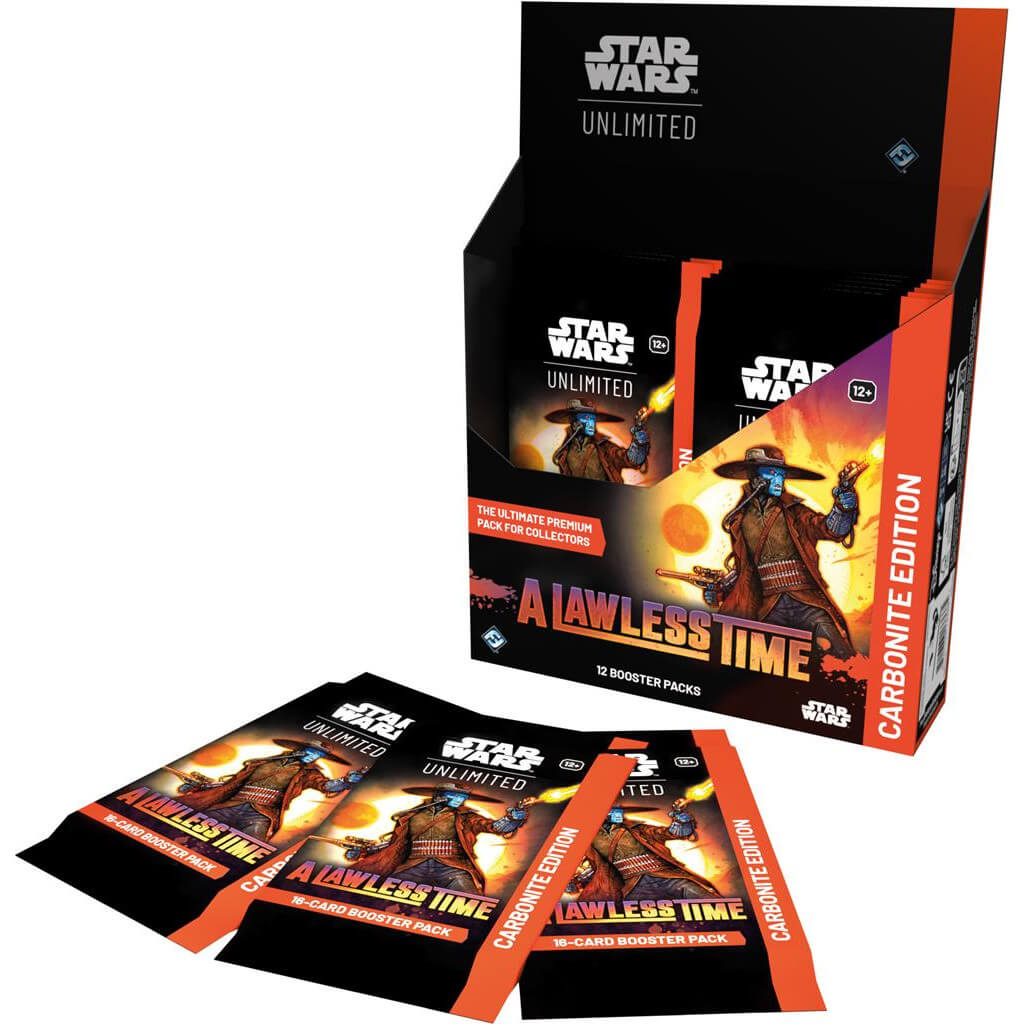 Star wars unlimited a lawless time carbonite edition booster display