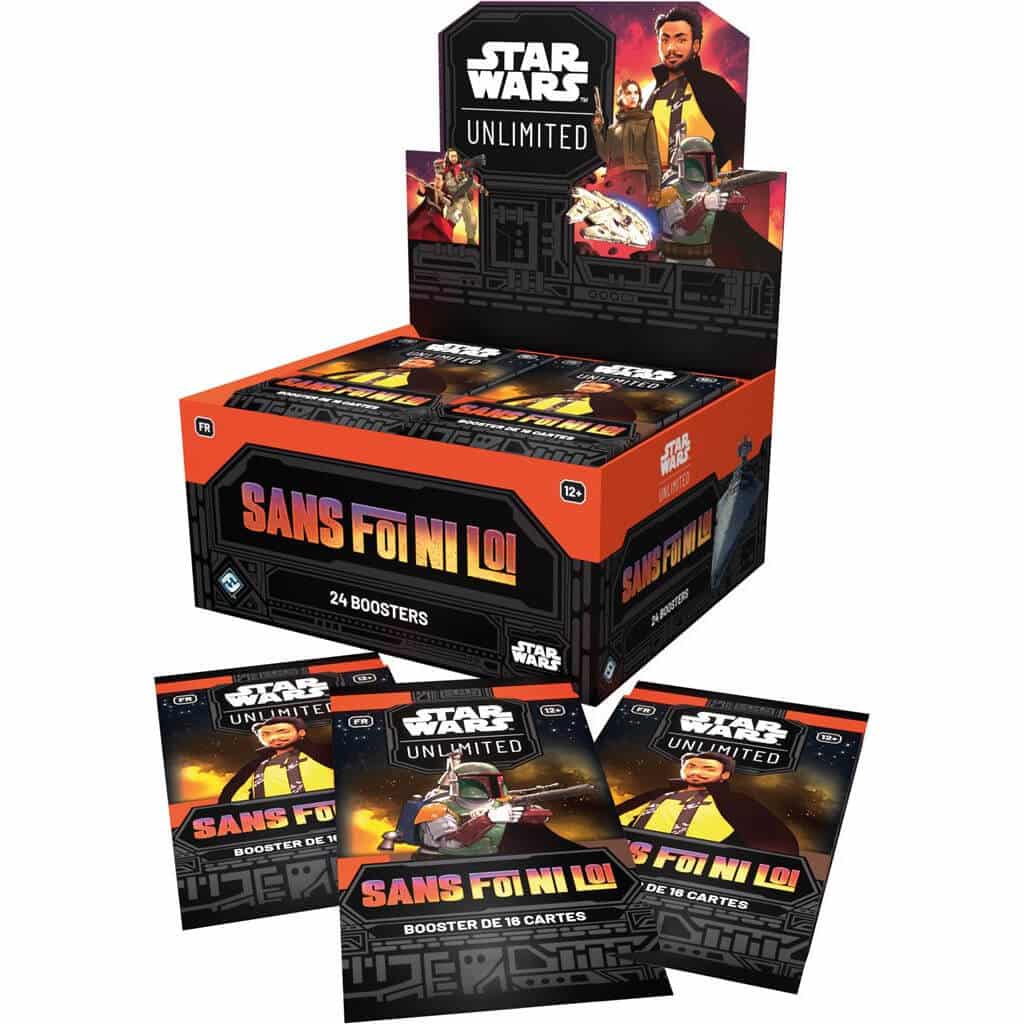 Star wars unlimited sans foi ni loi boite de 24 boosters