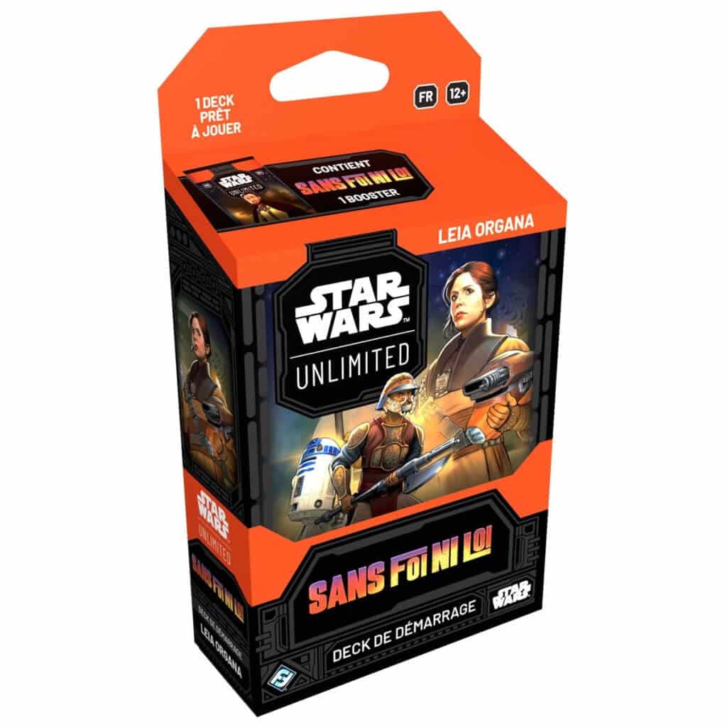 Star wars unlimited - sans foi ni loi - deck de démarrage leia organa 16 Star wars unlimited secrets du pouvoir deck de demarrage leia organa