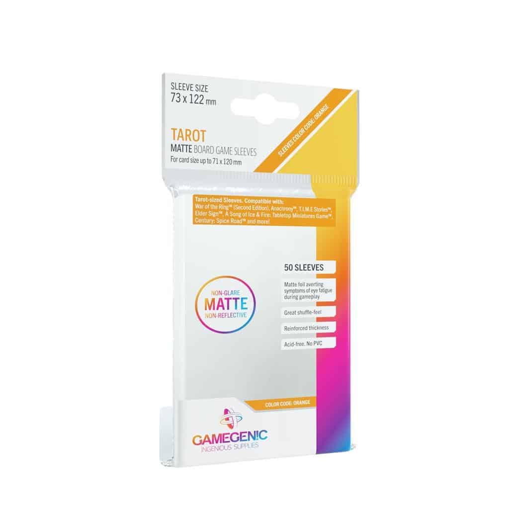 Sleeves 73x122x50p transparent gamegenic matte 27 Gamegenic 90 matte sleeves 73x122 tarot