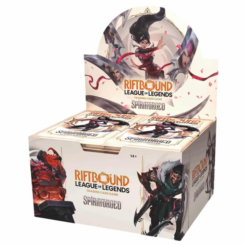 Riftbound league of legends set 2 spiritforged display
