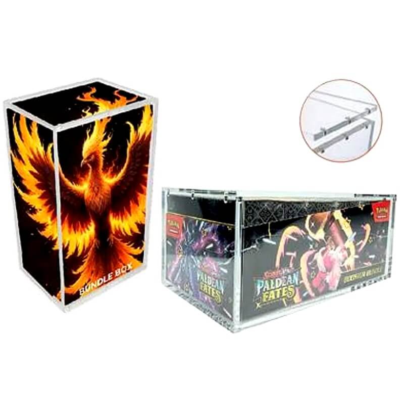 Acrylic case magnetic - pokemon bundle display 21 Acrylic case magnetic pokemon bundle display