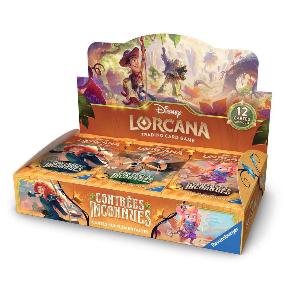 Disney lorcana - display 24 boosters chapitre 12 contrées inconnues 19 Lorcana boite de 24 boosters contrees inconnues