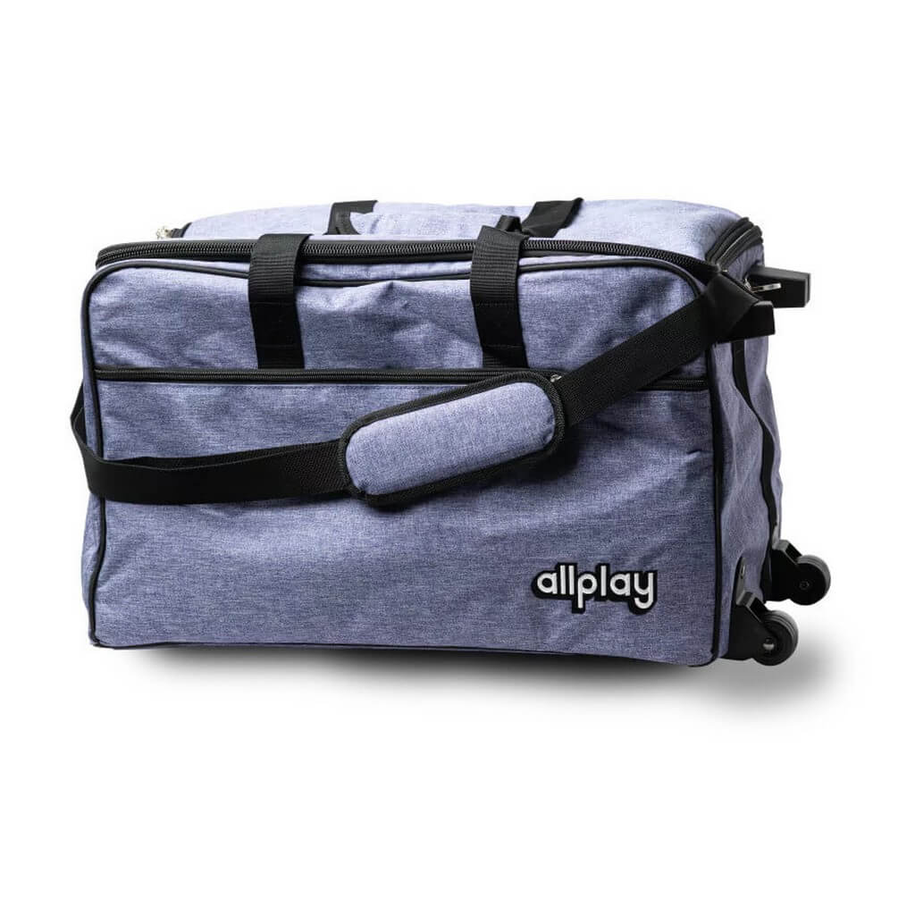 Rolling board game bag - amethyst purple 29 Rolling bag purple jpg